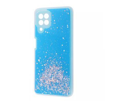 Чехол WAVE Brilliant Case с блестками для Samsung Galaxy A22 / M32 / M22 Sky blue 58021
