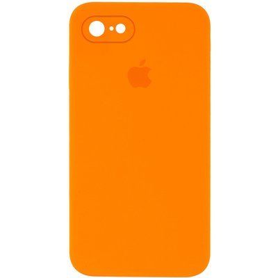 Чохол Silicone Case Square для Iphone 7 / 8 / SE 2020 Помаранчевий / Bright Orange 57002