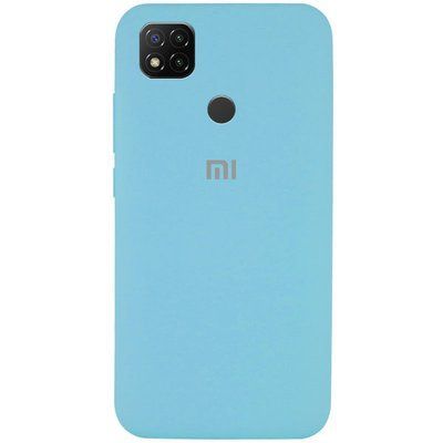 Чехол Silicone Cover для Xiaomi Redmi 9C / 10A Голубой / Light Blue 46061