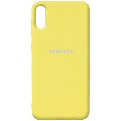 Чохол Silicone Cover для Samsung Galaxy A02 Жовтий / Yellow 54680