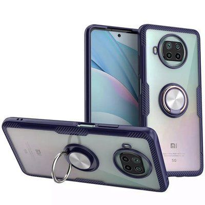 Чехол Din Crystal Magnet Ring для Xiaomi Mi 10T Lite Темно-синий 52847