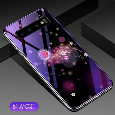 Чехол TPU+Glass Fantasy для Samsung G975 Galaxy S10 Plus Bubbles with flowers 33338