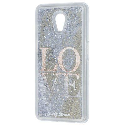 Чохол з блискітками Lovely Stream для Meizu M6s Gold love 43456