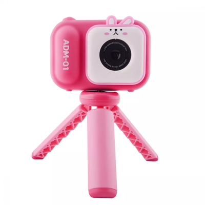 Детский фотоаппарат S11 со штативом трипод Pink 69885