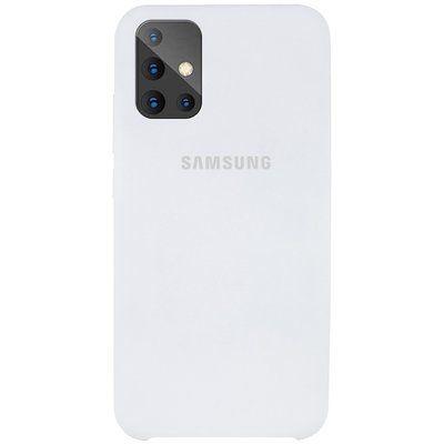 Чехол Silicone Case для Samsung Galaxy A71 Белый / White 57921