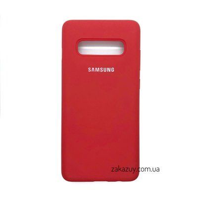 Чехол Silicone Cover для Samsung G973 Galaxy S10 Red 34288