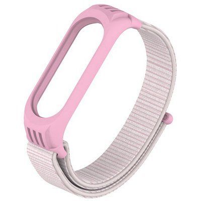 Ремешок Nylon для Xiaomi Mi Band 3/4/5/6 Розовый 43619