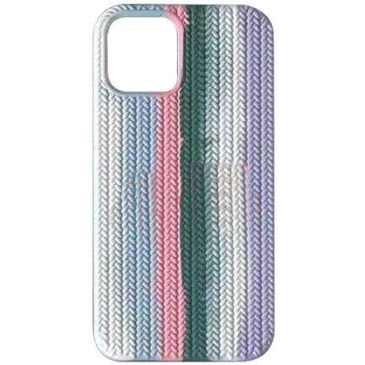 Чехол Silicone Full Braided для Apple iPhone 11 Белый / Сиреневый 59056