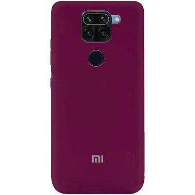 Чехол Silicone Cover A для Xiaomi Redmi Note 9 / Redmi 10X Бордовый / Marsala 43238