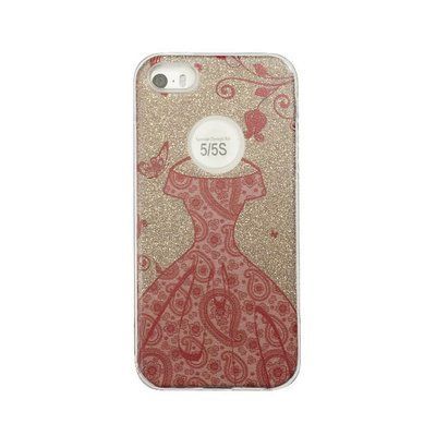 Чехол с блестками Shine и платьем для Iphone 7 / 8 Золотой 35160