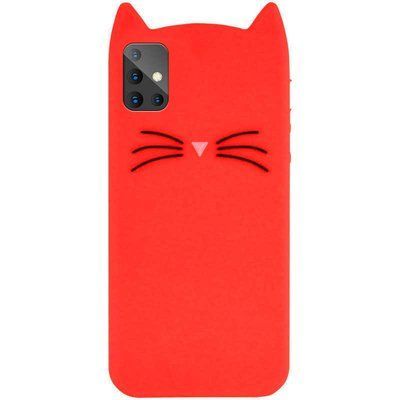 Чохол 3D Cat для Samsung Galaxy A71 Червоний 43575