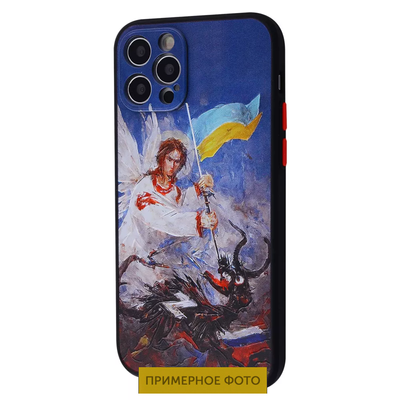 Чохол патріотичний WAVE Ukraine Shadow Matte для iPhone 12 Occupiers away 65251