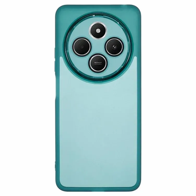 Чохол Stez із склом на камеру для Xiaomi Redmi 14C / Poco C75 / Redmi А4 Прозорий / Зелений