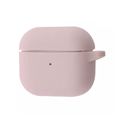 Чехол Silicone New с карабином для Apple Airpods 3 Pink sand 60819