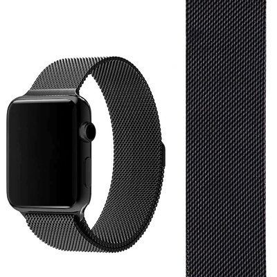 Ремінець Milanese Loop для Apple Watch 38/40/SE 40/41 mm Чорний 34615