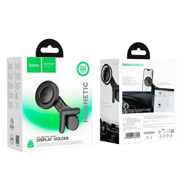 Автомобільний тримач Hoco H57 Black 86625