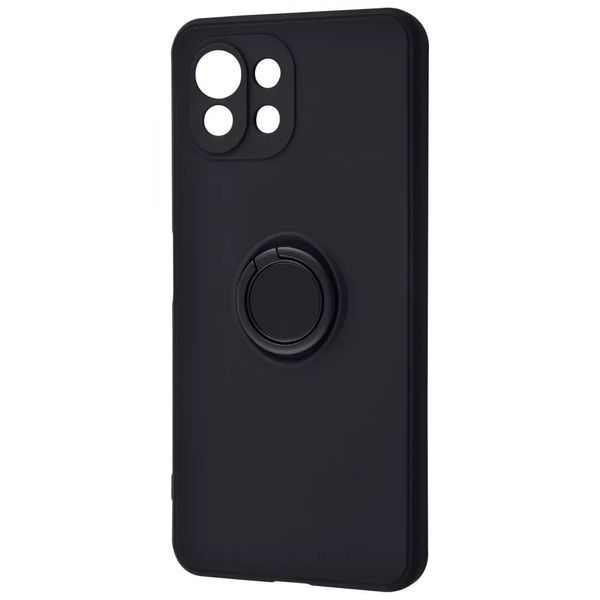 Чехол WAVE Light Color Magnet Ring для Xiaomi Mi 11 Lite / 11 Lite 5G NE Black 55549