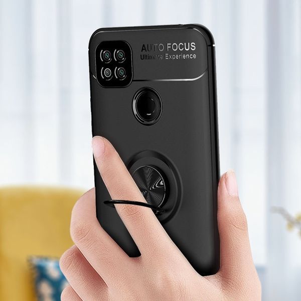 Чехол Din Color Magnet Ring для Xiaomi Redmi 9C / 10A Черный 46011