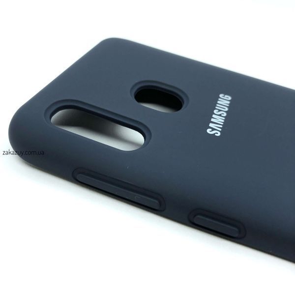 Чехол Silicone Cover для Samsung A205 / A305 Galaxy A20 / A30 Midnight Blue 34237
