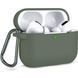 Чохол Silicone Case з карабіном для Apple Airpods Pro Оливковий / Olive 39565 2