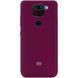 Чехол Silicone Cover A для Xiaomi Redmi Note 9 / Redmi 10X Бордовый / Marsala 43238