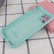 Чехол Silicone Case с защитой камеры для Iphone 12 Pro Бирюзовый / Ice Blue 53008 2