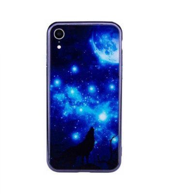Чехол TPU+Glass Fantasy для Iphone XR Лунная ночь 35218