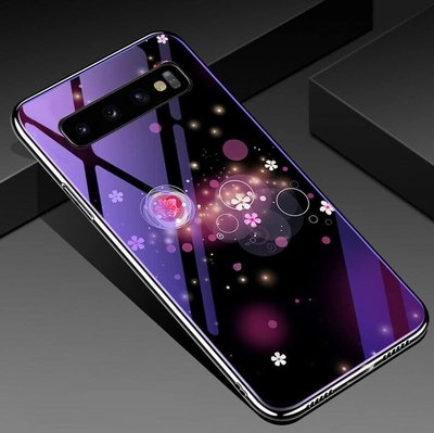 Чехол TPU+Glass Fantasy для Samsung G973 Galaxy S10 Bubbles with flowers 33339