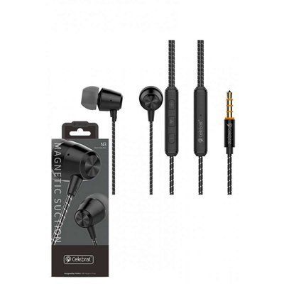 Навушники Celebrat N3 Magnetic Suction Black / Silver 36786