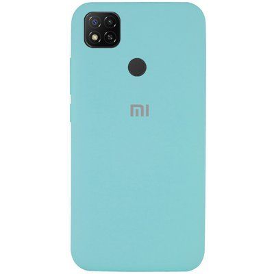 Чехол Silicone Cover для Xiaomi Redmi 9C / 10A Бирюзовый / Ice Blue 46062