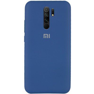 Чехол Silicone Cover для Xiaomi Redmi 9 Синий / Navy Blue 53383