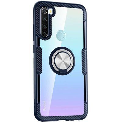 Чехол Din Crystal Magnet Ring для Xiaomi Redmi Note 8T Темно-синий 40432