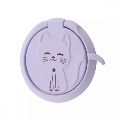 Кольцо держатель для телефона Cat Light Purple 70371