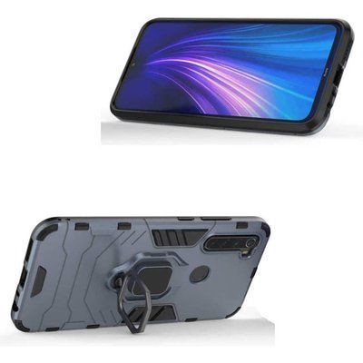 Протиударний чохол Transforme Ring для Xiaomi Redmi Note 8T Сірий / Metal slate 39498
