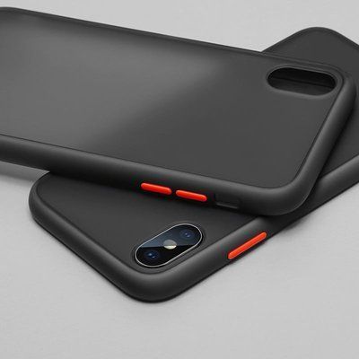 Чохол Soft-touch with Color Buttons для Xiaomi Redmi Note 8 Чорний 38820