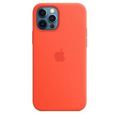 Чохол Silicone case Magsafe для Iphone 12 Pro Max Помаранчевий / Electric Orange 57872