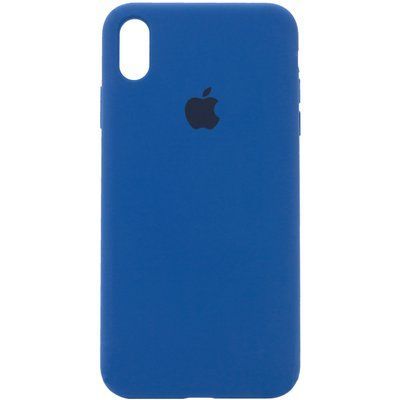 Чехол Silicone Case 360 для Iphone X / XS Синий / Navy Blue 53216