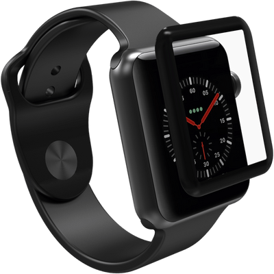 Защитное стекло Full для Apple Watch 44 mm / SE 44 mm Black 34658