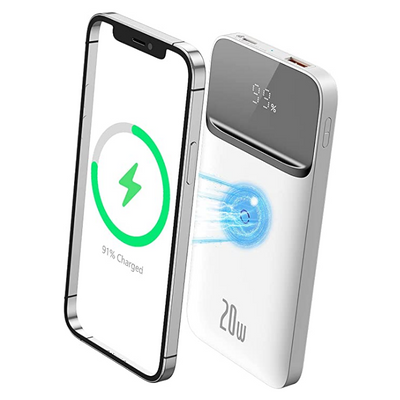 Внешний аккумулятор Baseus Magnetic 10000mAh 20W PD+QC 3.0 White 59575