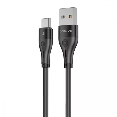 Кабель Proove Soft Silicone USB - Type-C 2.4A 1м Black 80648