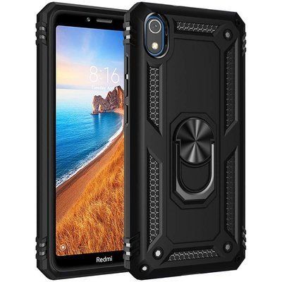 Протиударний чохол Serg Magnet Ring для Xiaomi Redmi 7A Чорний 39459