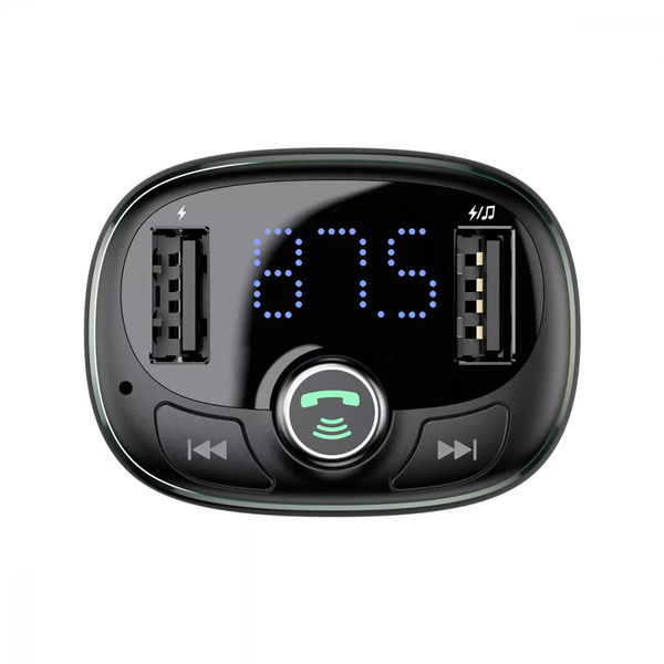 Автомобильный FM модулятор Baseus S-09 Bluetooth 2USB / 2.4A Black 66561