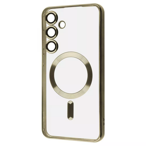 Чехол WAVE Metal Color MagSafe для Samsung Galaxy S24 Прозрачный / Dark green
