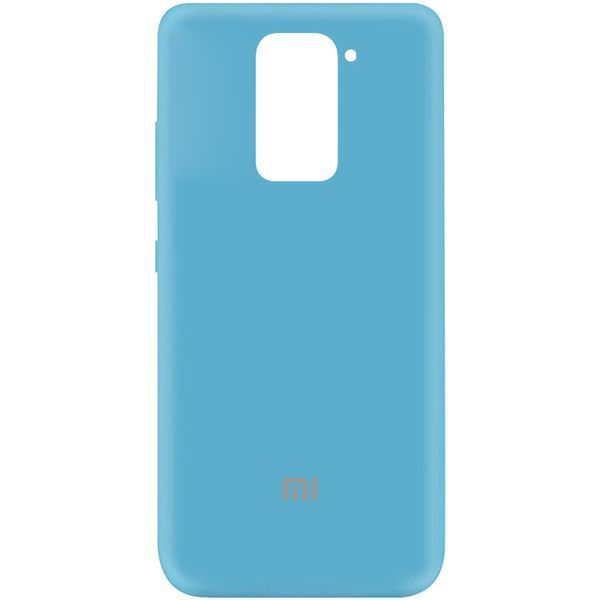 Чохол Silicone Cover A для Xiaomi Redmi Note 9 / Redmi 10X Блакитний / Light Blue 43239