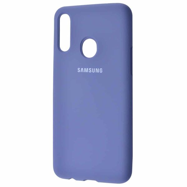 Чехол Silicone Cover для Samsung Galaxy A20s 2019 A207 Lavender gray 37598