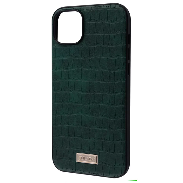 Чохол SULADA Crocodile Leather для Iphone 14 Pro Зелений 65453