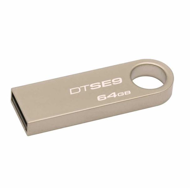 Флеш-память Kingston DT SE 9 64GB Metal Silver 37840