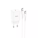 Мережевий зарядний пристрій Hoco N27 Innovative 20W 1 Type-C+кабель Type-C to Type-C White 81315 3