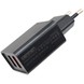 Мережевий зарядний пристрій Denmen DC02 2USB / 2.1A Black 66863 1