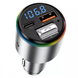 Автомобільний FM модулятор Proove Power Drive PD30W+QC3.0 Type-C+USB+AUX Silver 89259 4